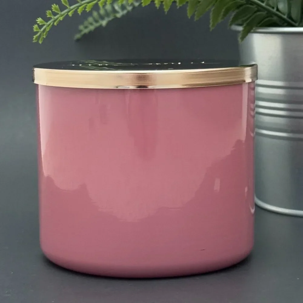 BBW Raspberry Mimosa White Barn Bath & Body Works 3 Wick Candle